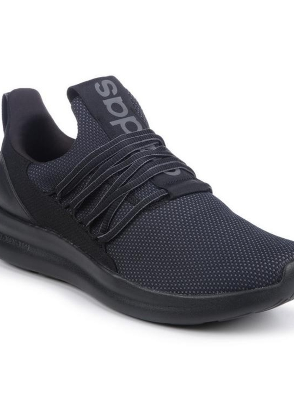 adidas Men's All-Black Slip-On Knit Sneakers